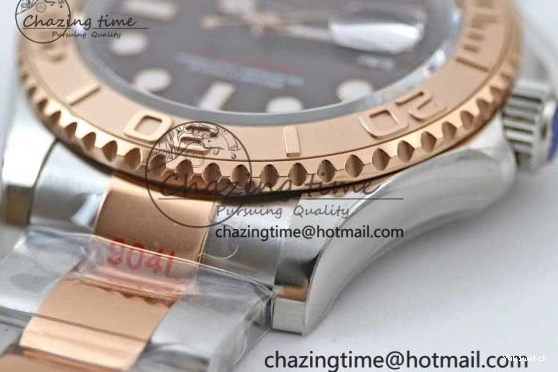 EWF SS Dial RG Yacht-Master Brown RG Bracelet 1:1 Edition Best on 126621 SS A3235 0409